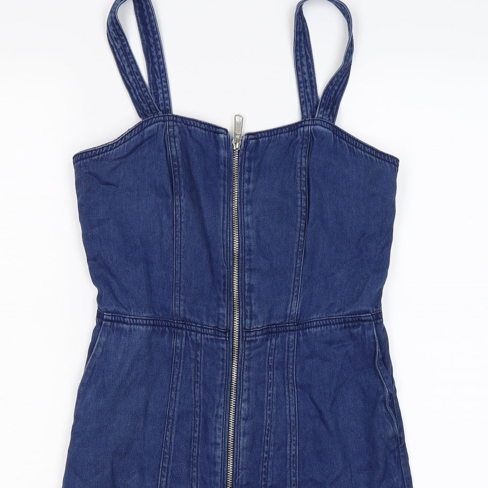 NEXT Womens Blue  Denim Tank Dress  Size 8