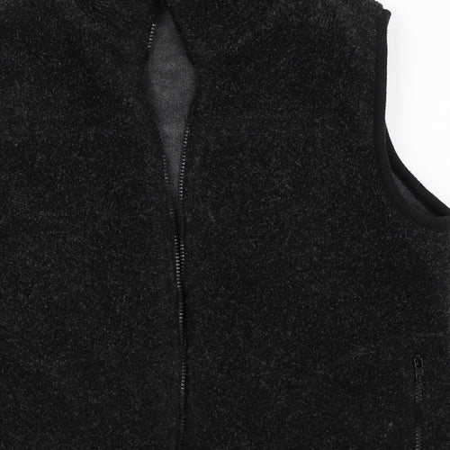 New Look Womens Grey  Fleece Gilet Jacket Size L  - reversible