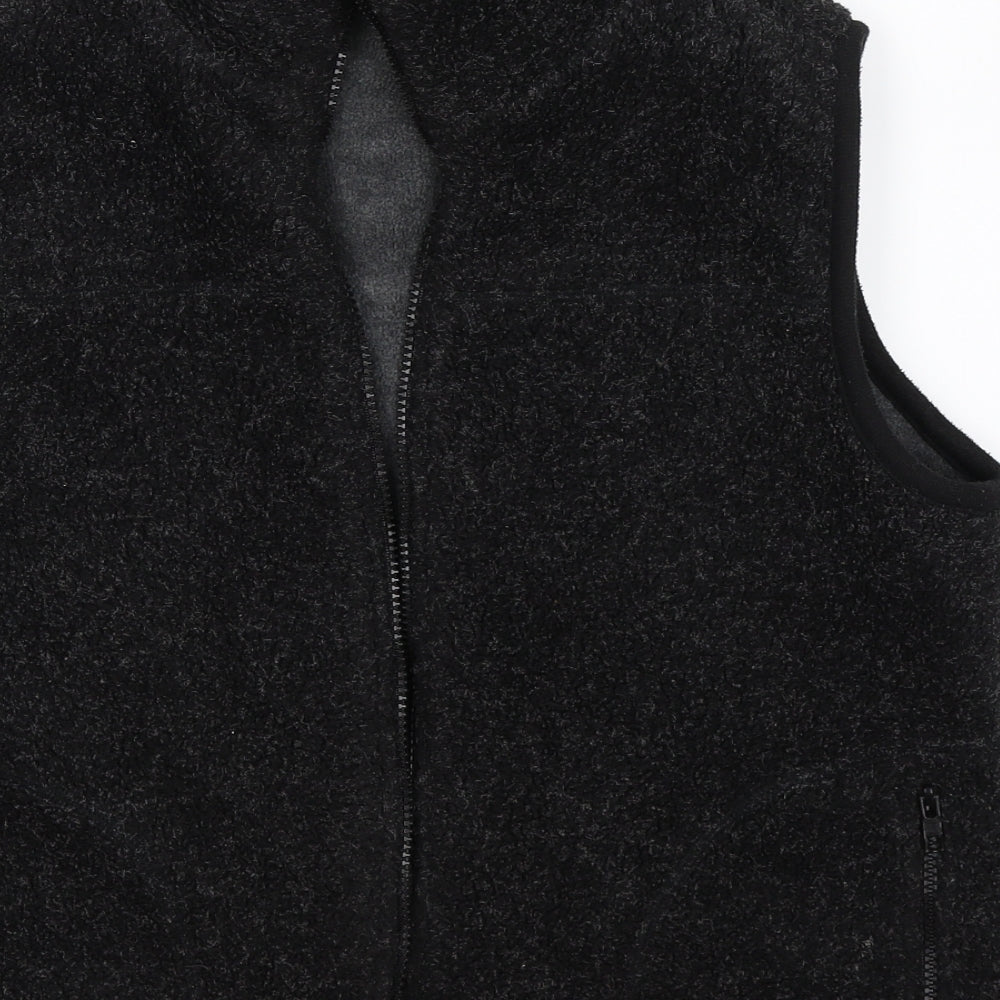 New Look Womens Grey  Fleece Gilet Jacket Size L  - reversible