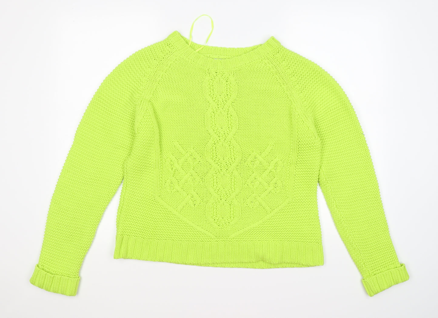 Blonde + Blonde Womens Green  Knit Pullover Jumper Size 14