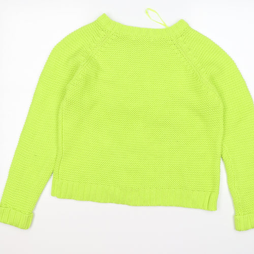 Blonde + Blonde Womens Green  Knit Pullover Jumper Size 14
