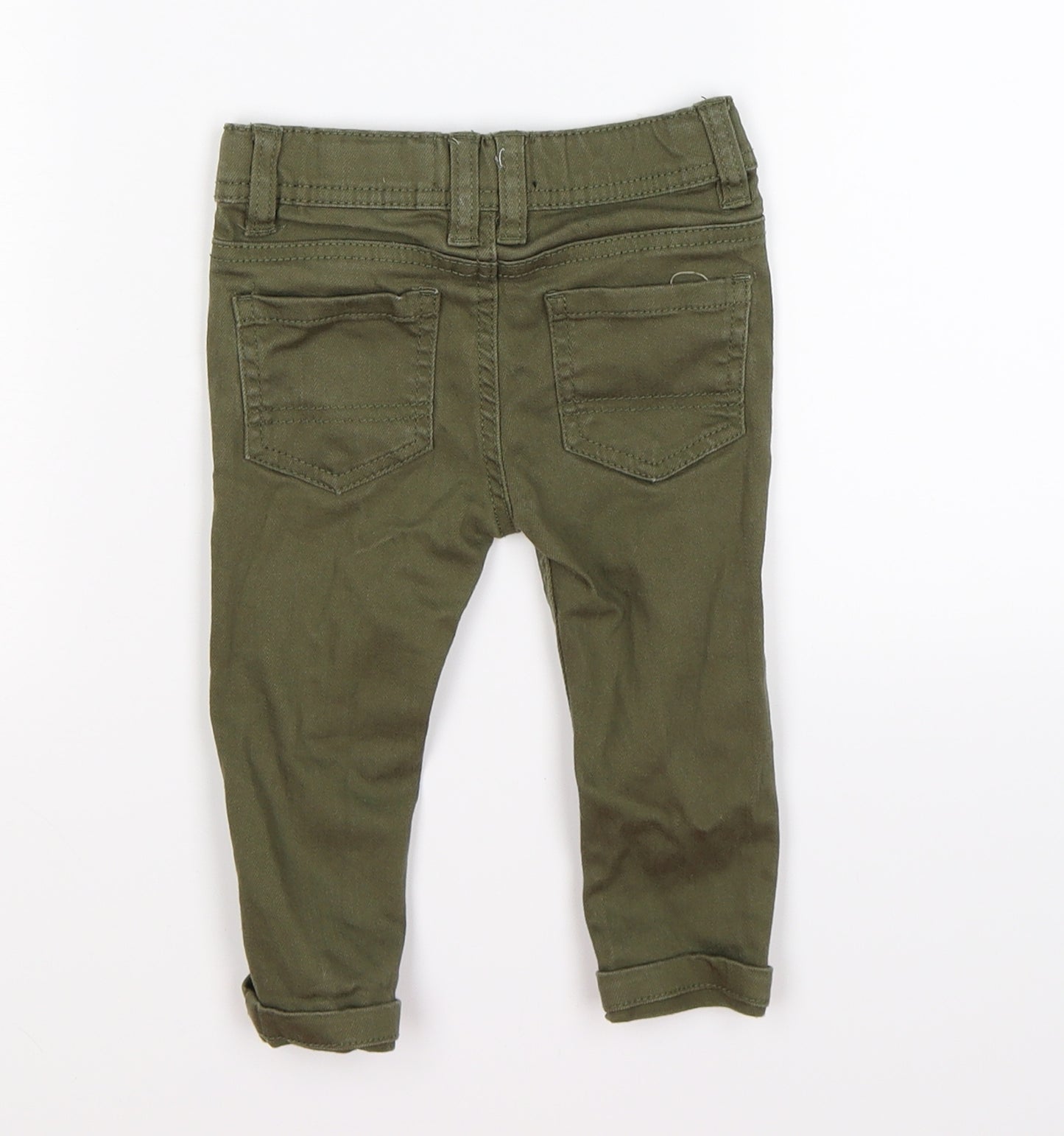 denim co Boys Green  Denim Capri Jeans Size 9-12 Months