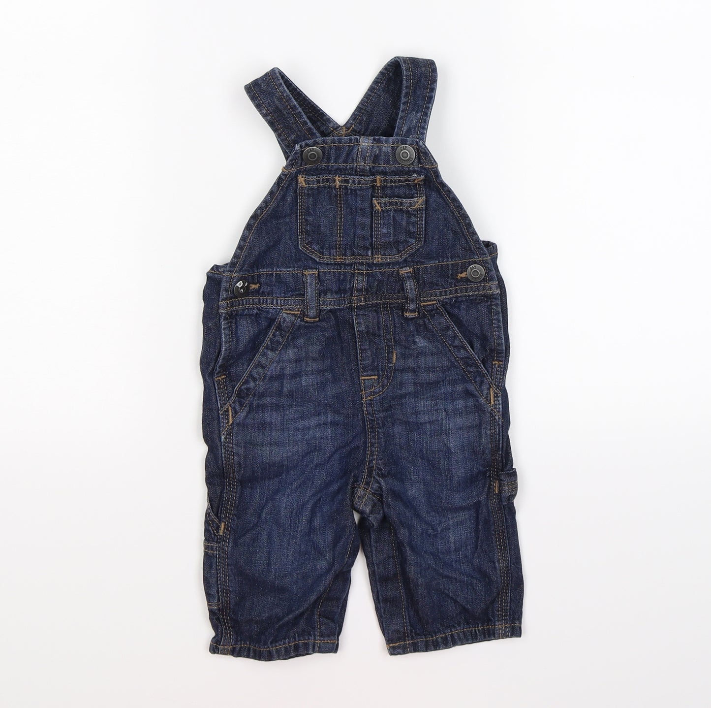 Gap Baby Blue  Denim Dungaree Outfit/Set Size 3-6 Months