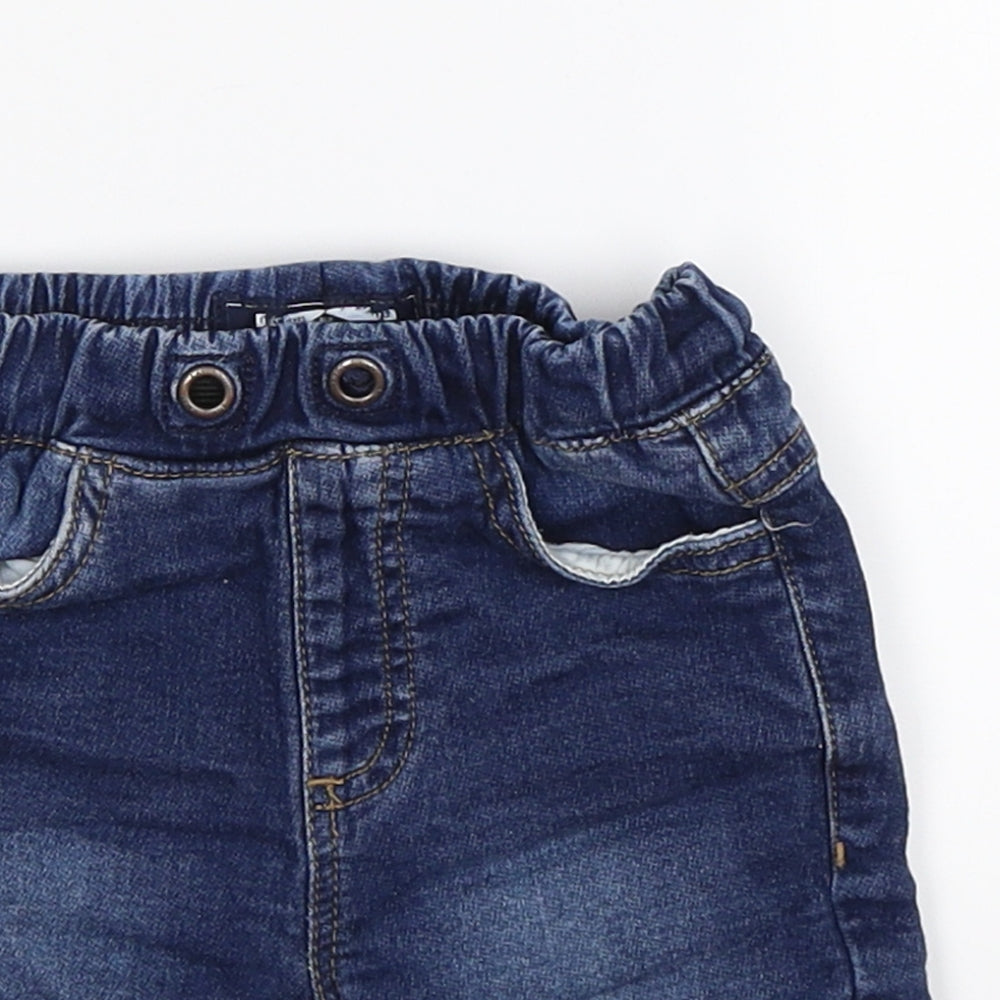 NEXT Baby Blue  Denim Cropped Jeans Size 12-18 Months  - shirts