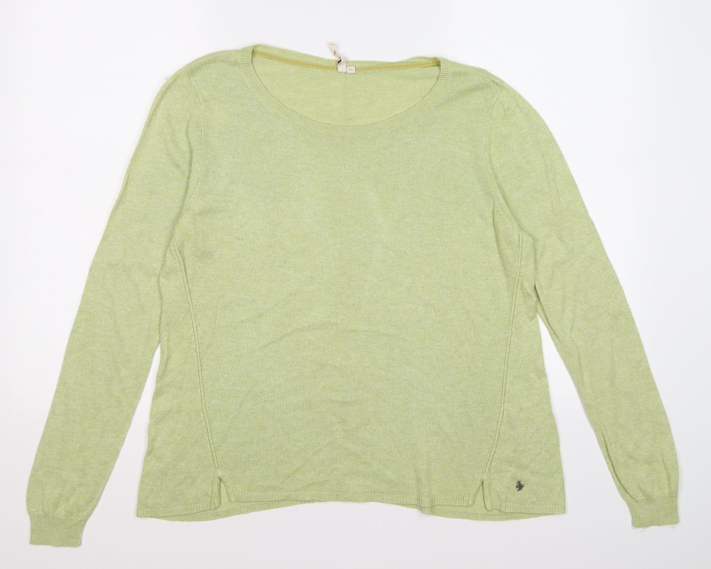 White Stuff Womens Green  Knit Pullover Jumper Size 12