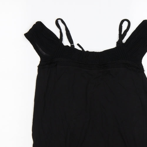 GUESS Womens Black   Tunic T-Shirt Size 12