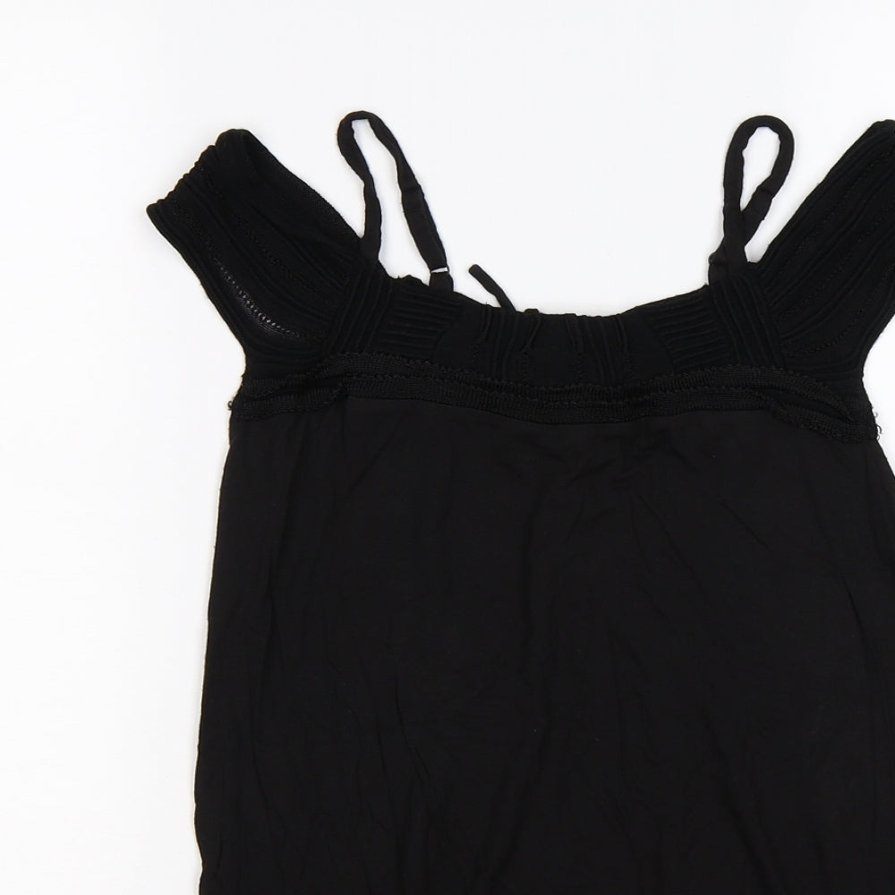 GUESS Womens Black   Tunic T-Shirt Size 12