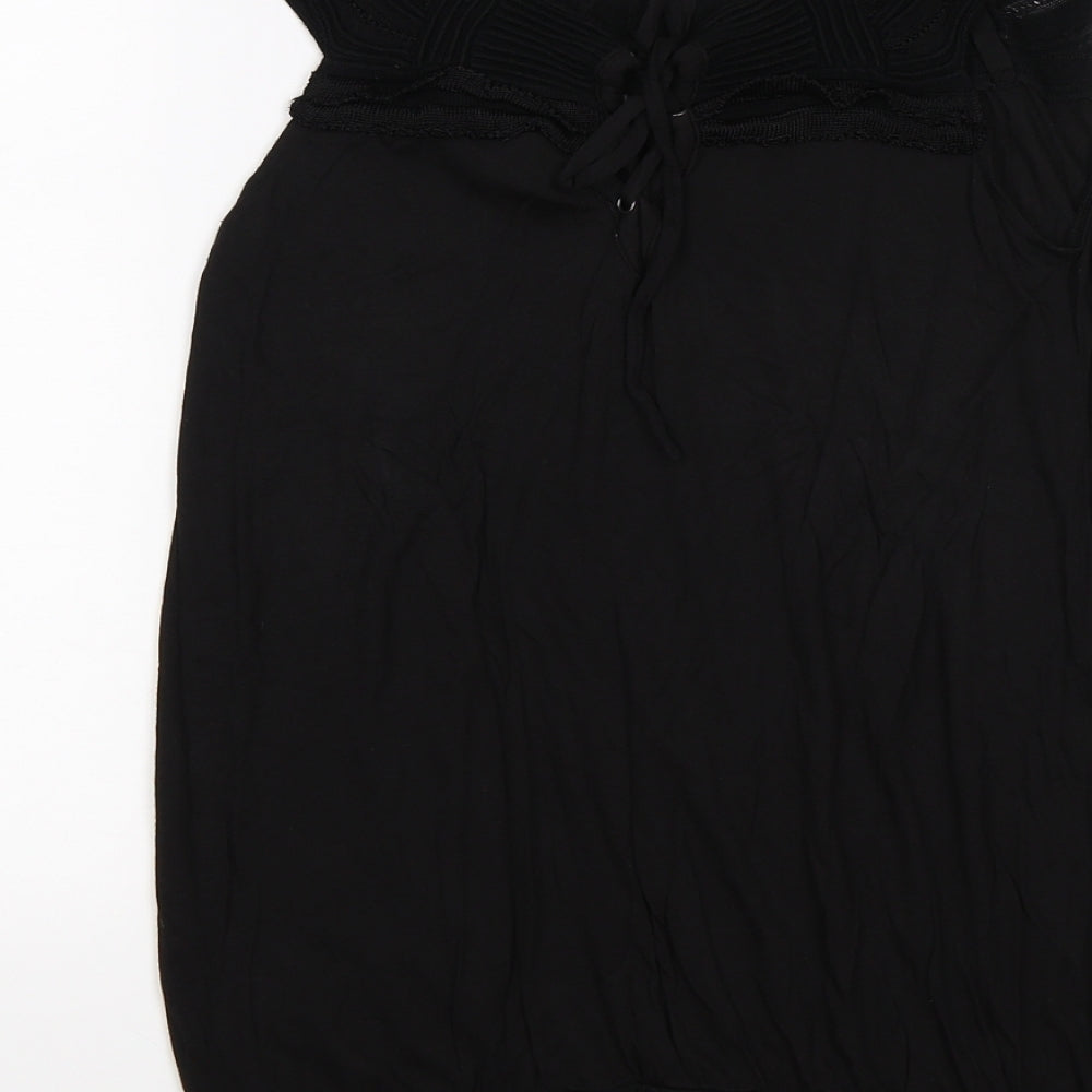 GUESS Womens Black   Tunic T-Shirt Size 12