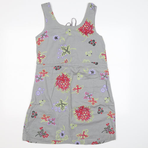 White Stuff Womens Grey Floral Knit Tank Dress  Size 12