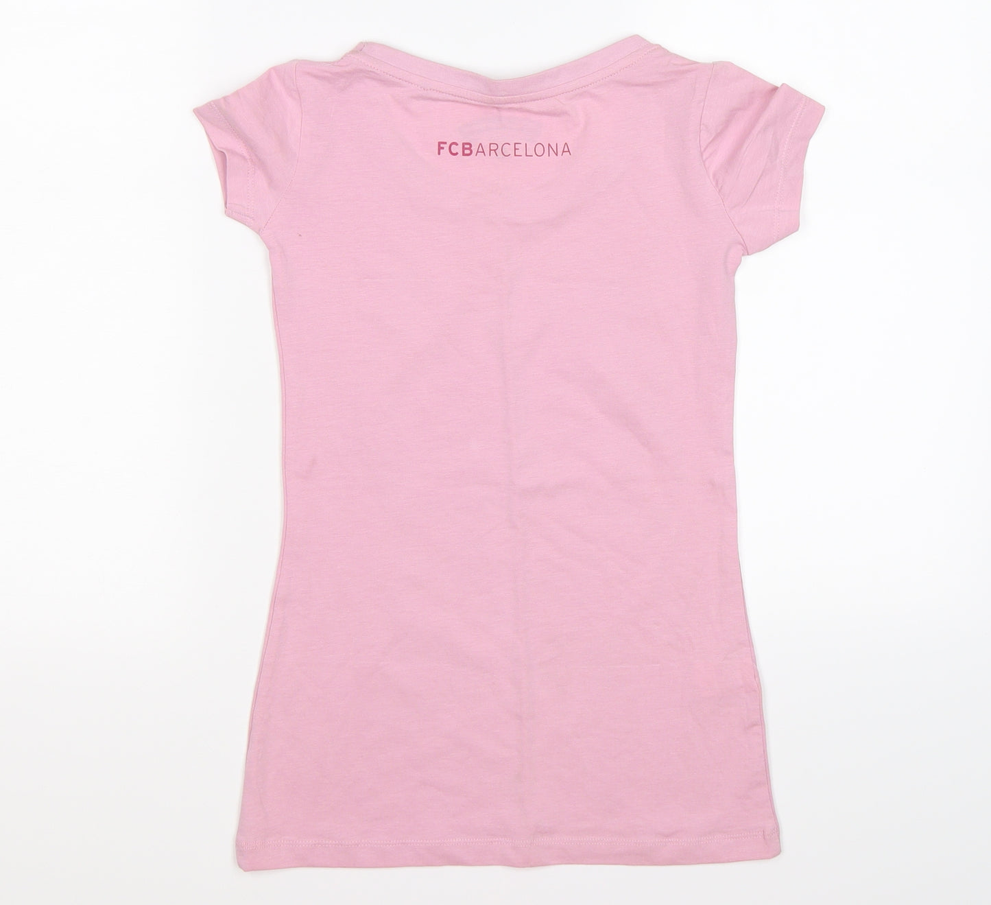 FC Barcelona Girls Pink   Basic T-Shirt Size 12 Years  - Barcelona Football Club