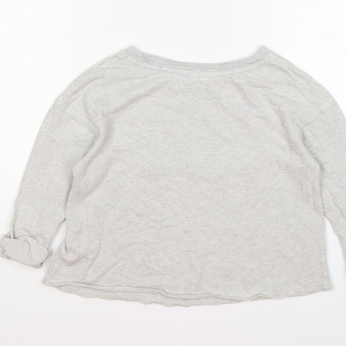 NEXT Girls Grey   Pullover Jumper Size 4 Years  - unicorn sequins