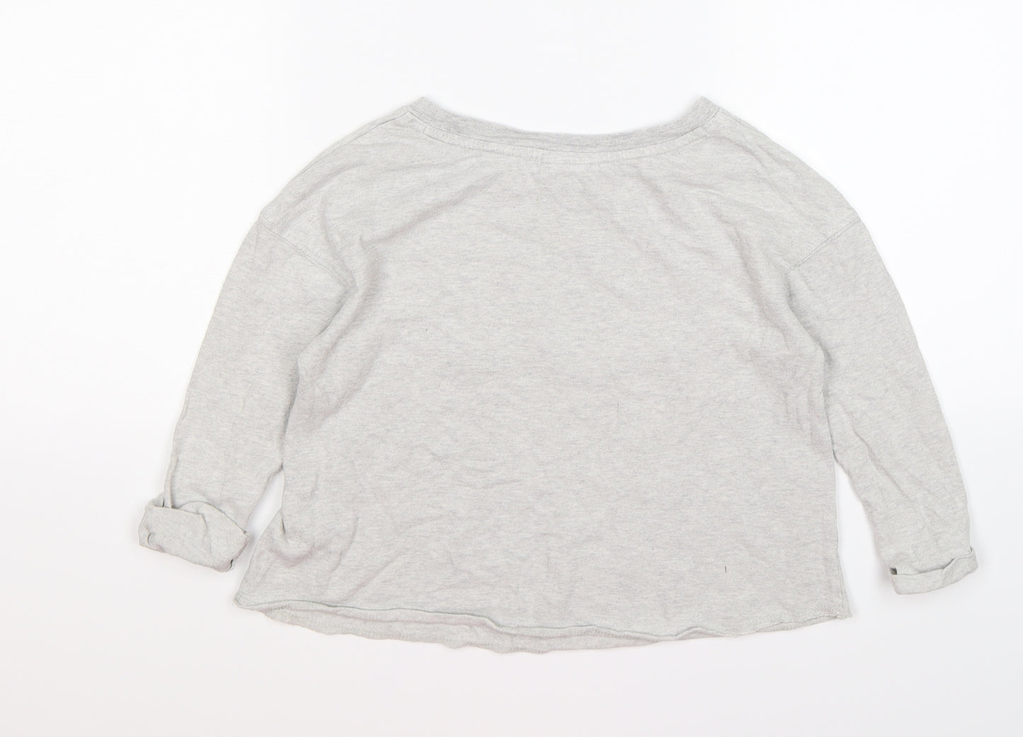 NEXT Girls Grey   Pullover Jumper Size 4 Years  - unicorn sequins