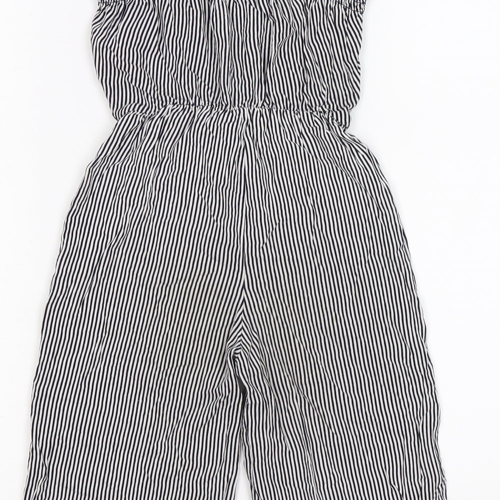 Primark Girls Blue Striped  Jumpsuit One-Piece Size 5-6 Years
