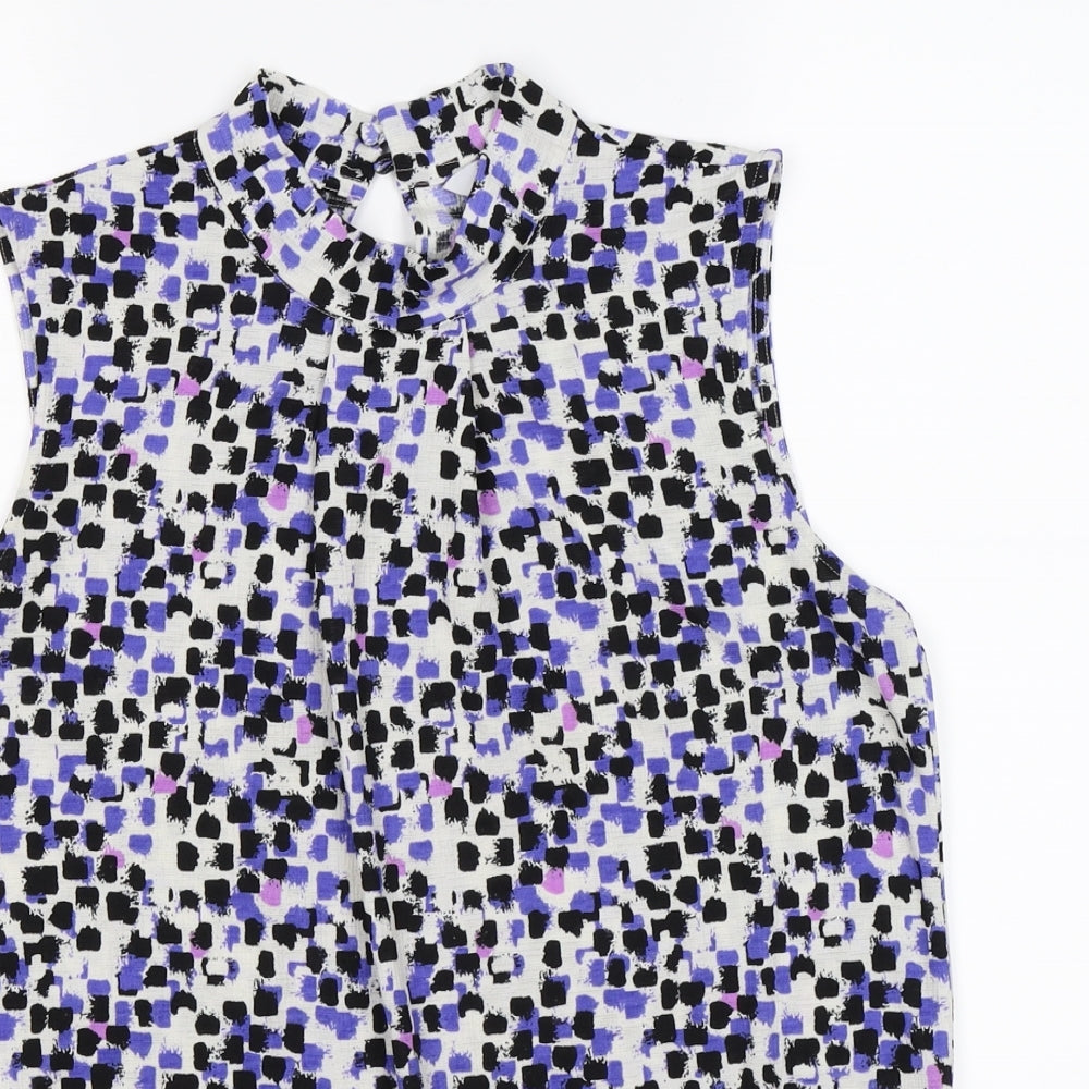 NEXT Womens Purple Colourblock  Tunic Tank Size 12