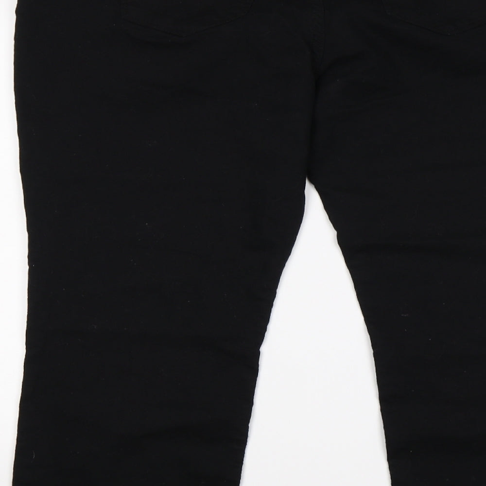 yes jeans Womens Black  Denim Straight Jeans Size 18 L27 in