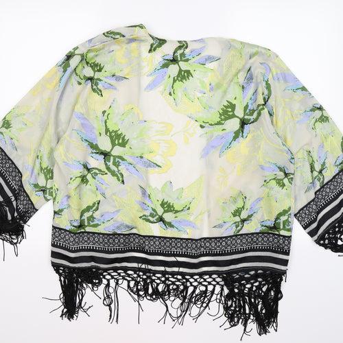 River Island Womens Ivory Floral  Shrug Jumper One Size