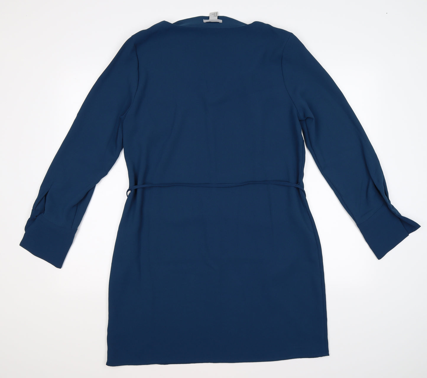 H&M Womens Blue   Shirt Dress  Size 14