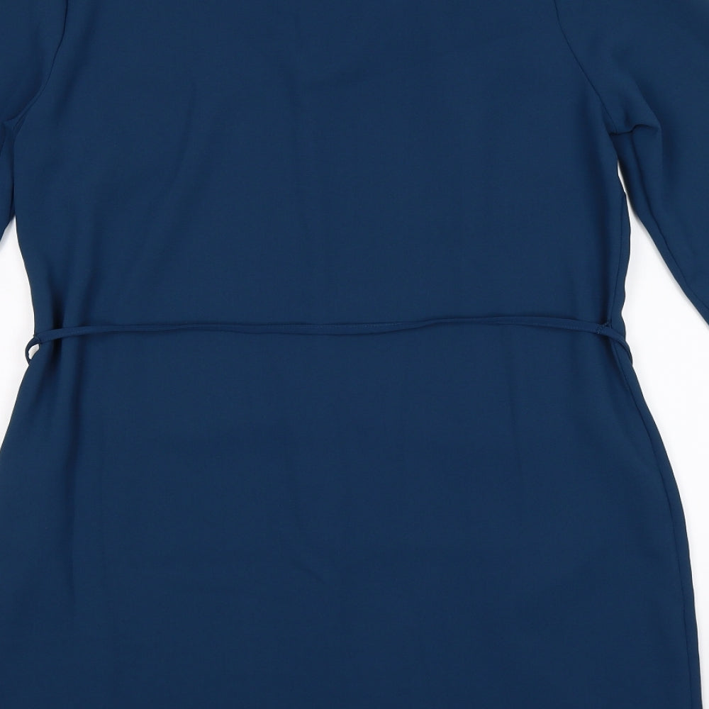 H&M Womens Blue   Shirt Dress  Size 14