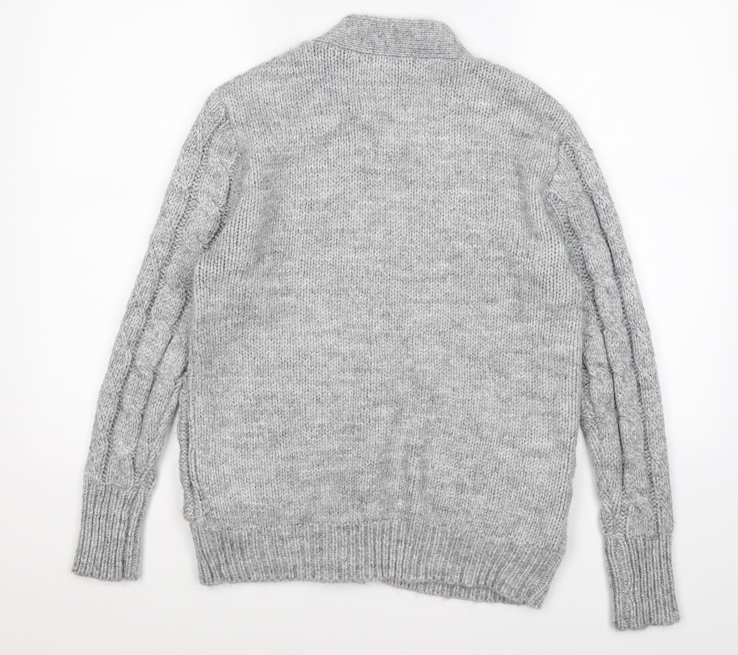 Primark Womens Grey  Knit Cardigan Jumper Size XS