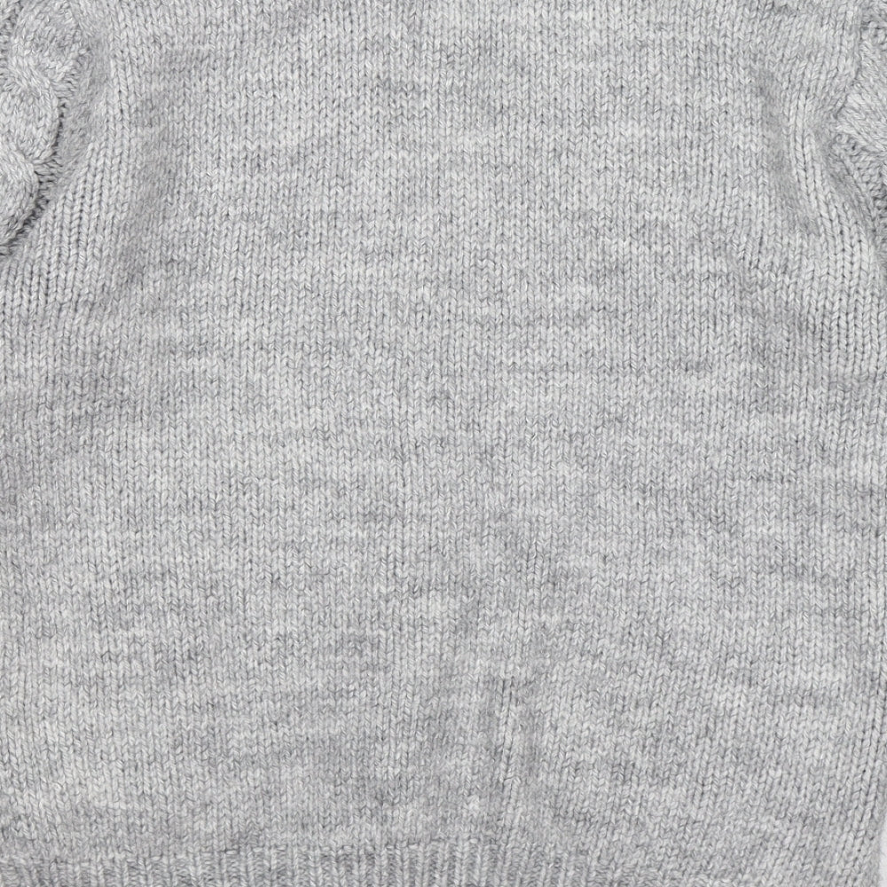 Primark Womens Grey  Knit Cardigan Jumper Size XS