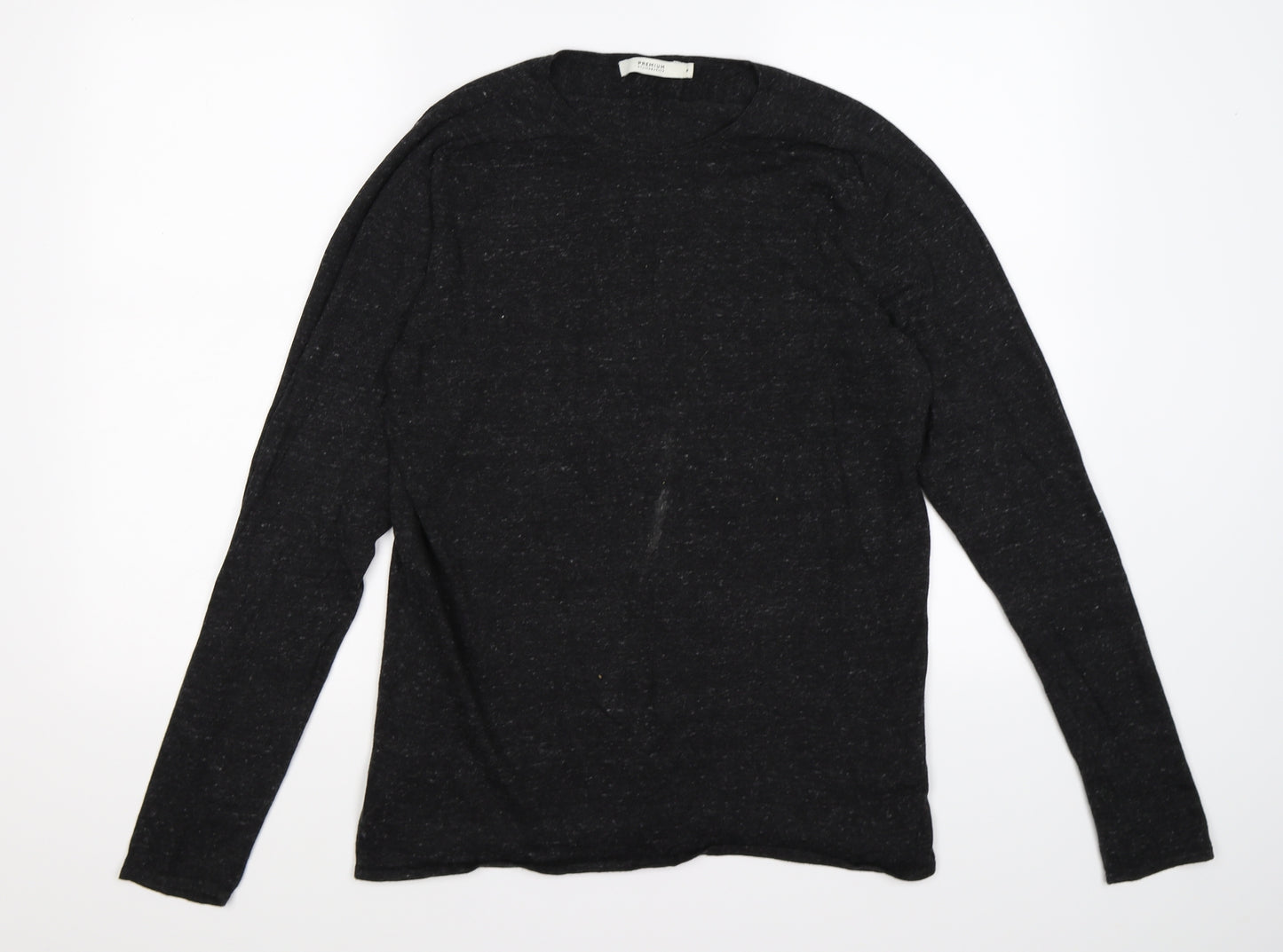 Jack and Jones Mens Grey  Knit Pullover Jumper Size M