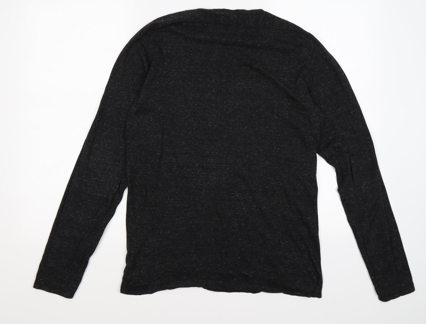 Jack and Jones Mens Grey  Knit Pullover Jumper Size M