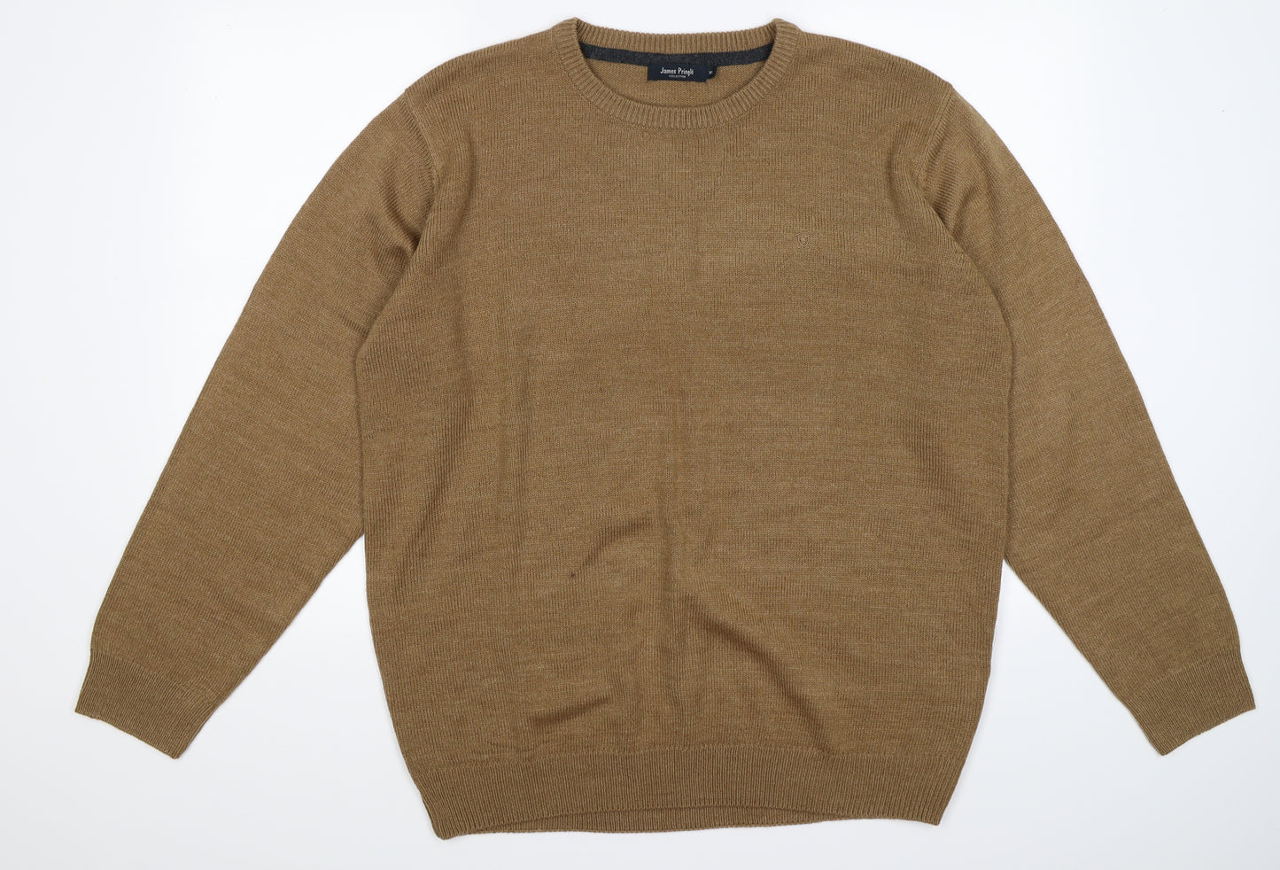 James Pringle Mens Brown  Knit Pullover Jumper Size XL