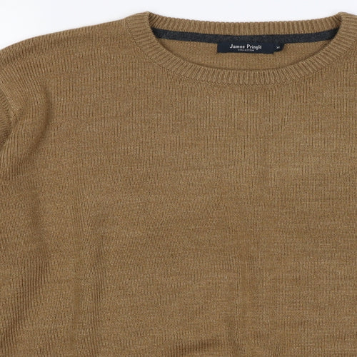 James Pringle Mens Brown  Knit Pullover Jumper Size XL
