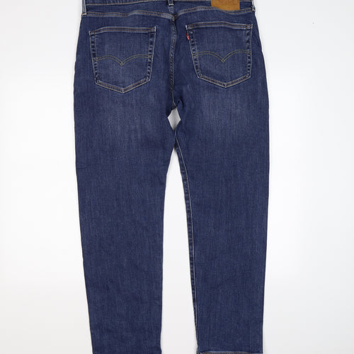 Levi's Mens Blue  Denim Straight Jeans Size 36 L32 in
