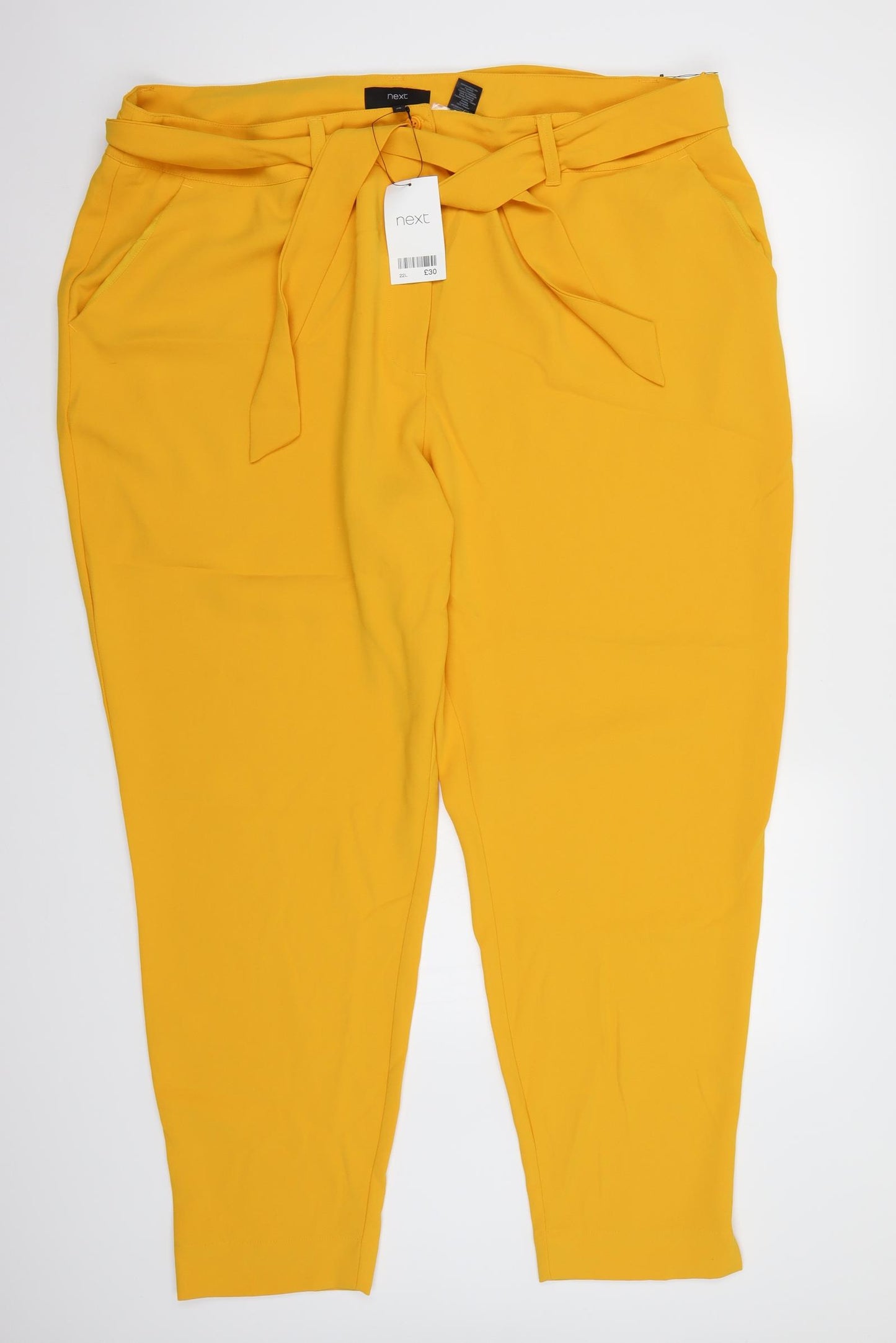 NEXT Womens Yellow   Trousers  Size 22 L30 in