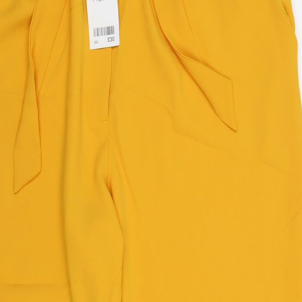 NEXT Womens Yellow   Trousers  Size 22 L30 in