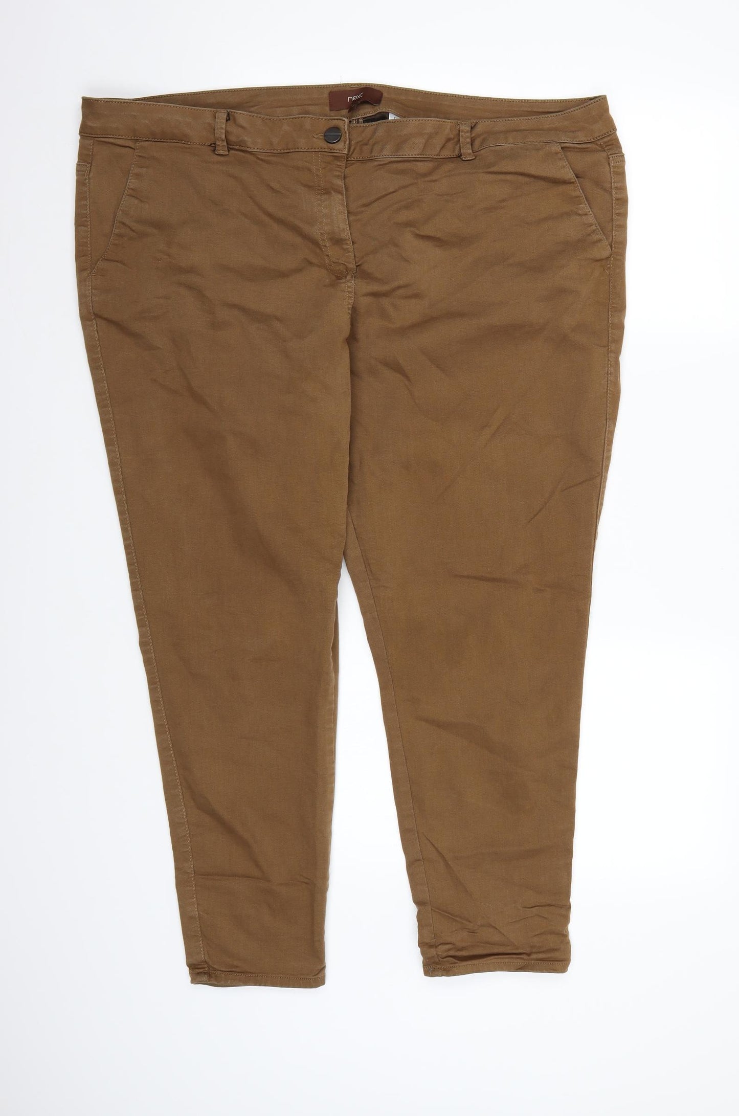 NEXT Womens Brown  Denim Skinny Jeans Size 22 L25 in