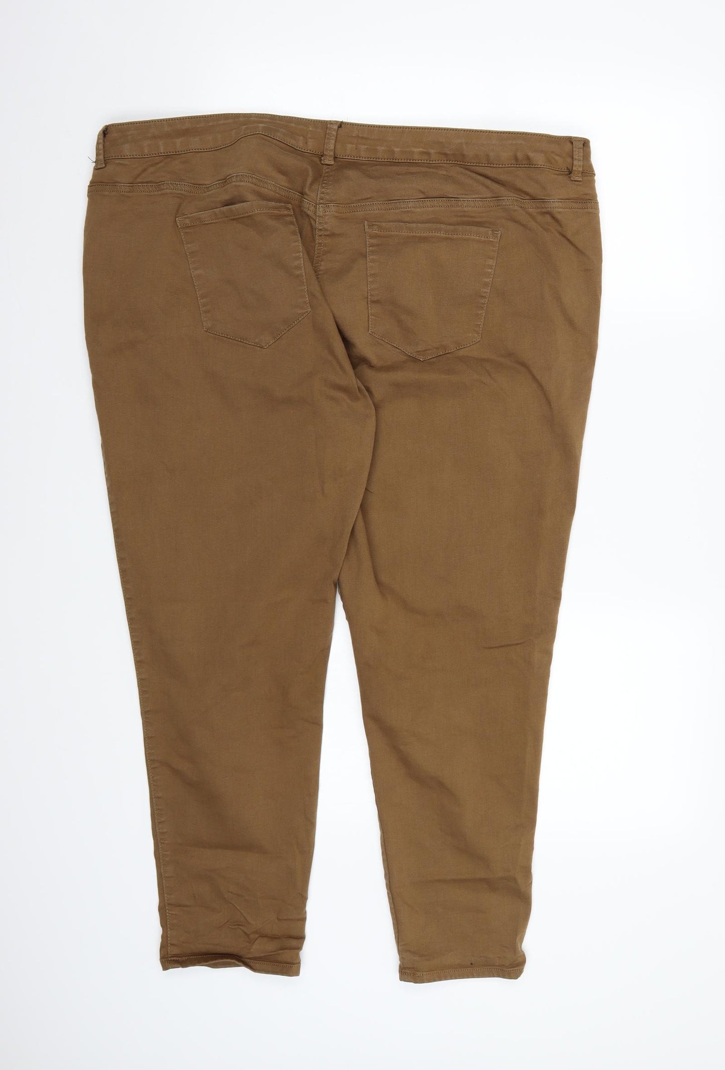 NEXT Womens Brown  Denim Skinny Jeans Size 22 L25 in
