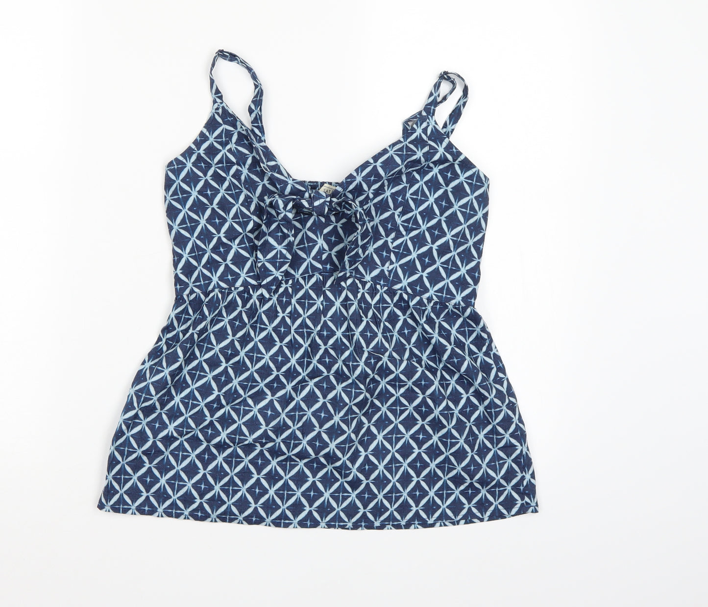 FatFace Womens Blue Geometric  Camisole Tank Size 6