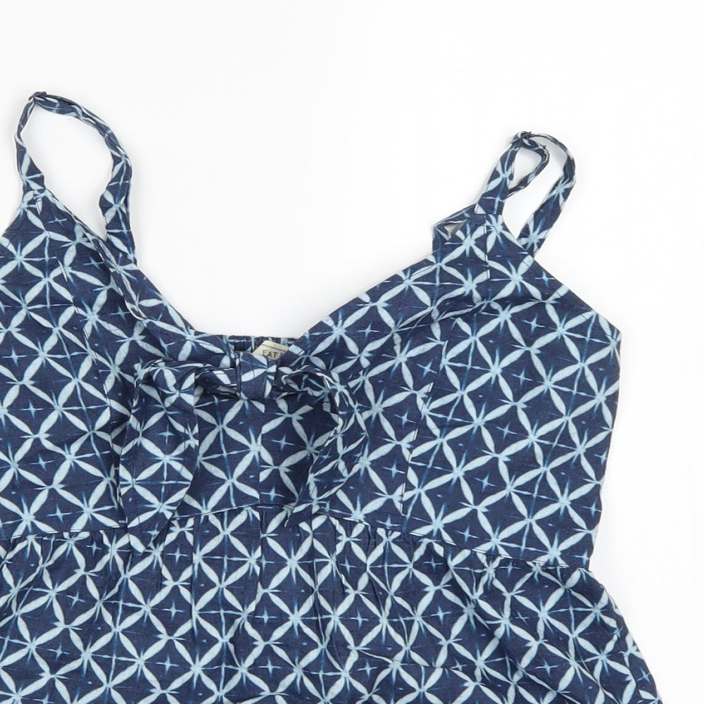 FatFace Womens Blue Geometric  Camisole Tank Size 6