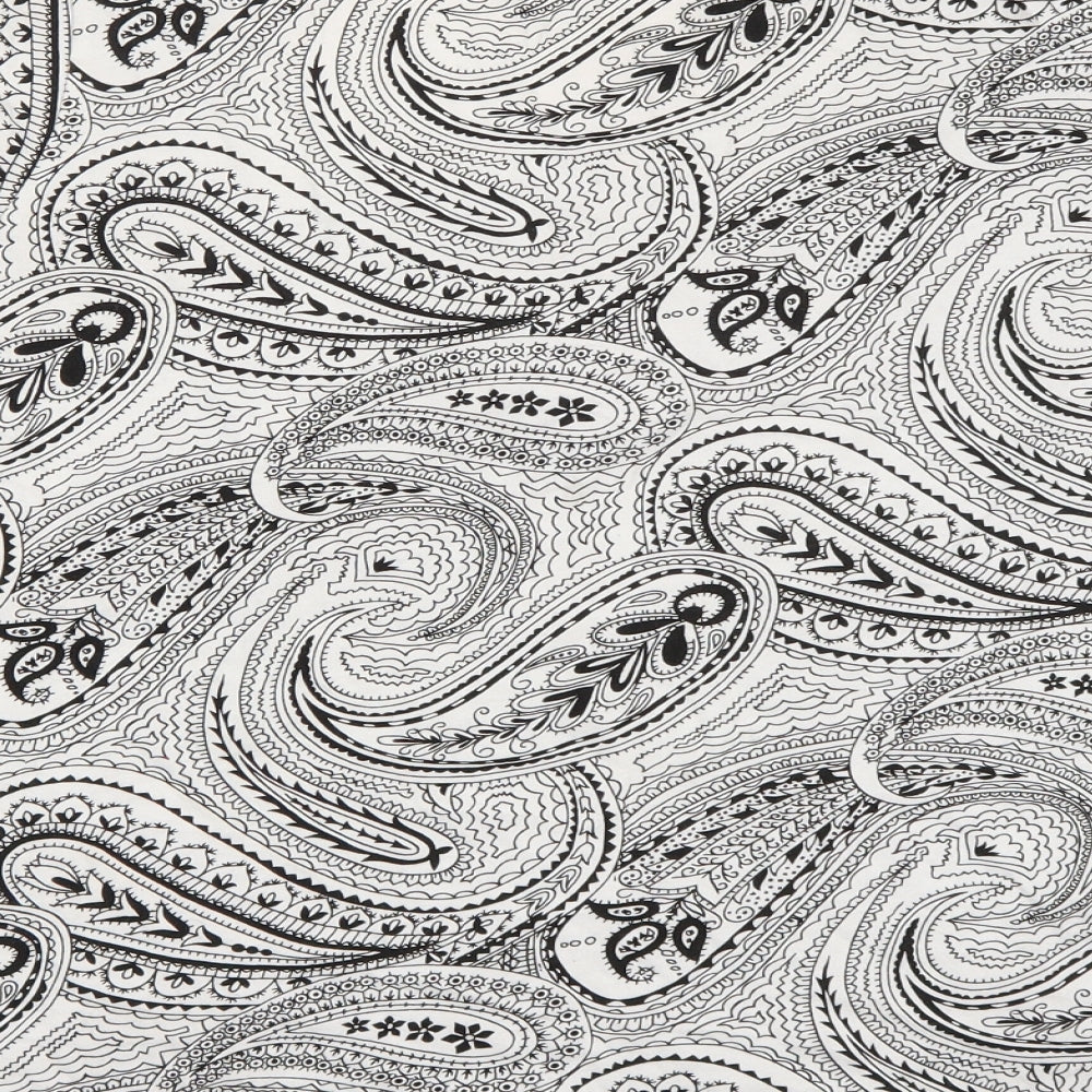 Avenue Womens White Paisley  Basic T-Shirt Size 22