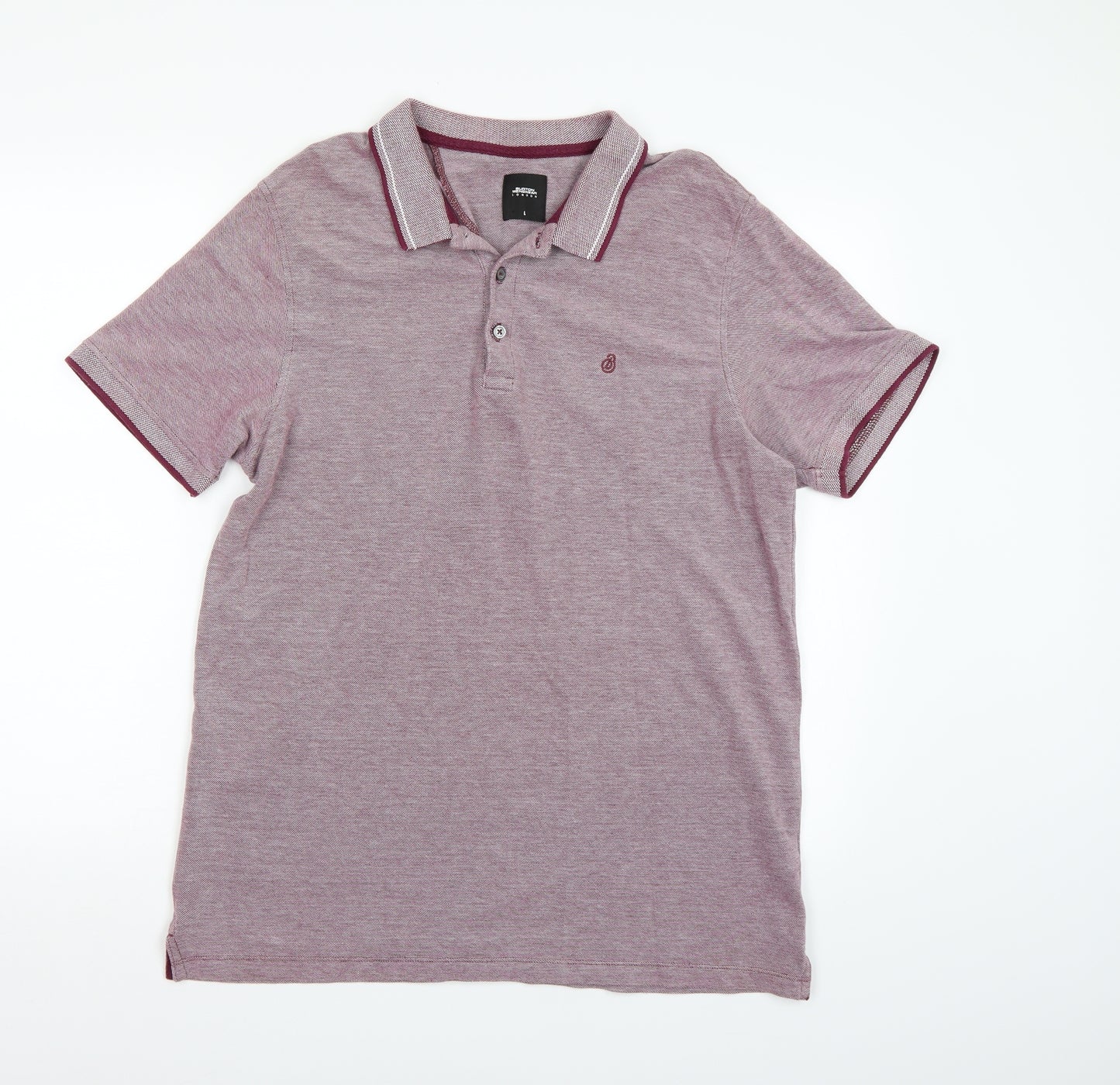 Burton London  Mens Purple    Polo Size L