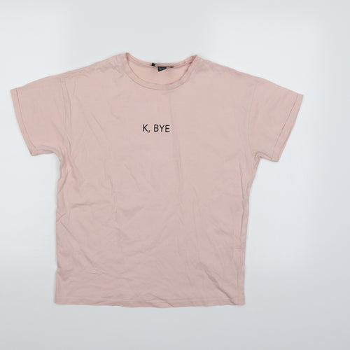 New Look Girls Pink   Basic T-Shirt Size 12-13 Years