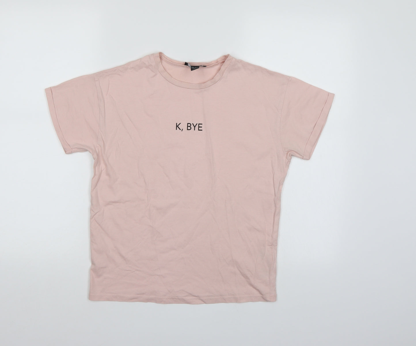 New Look Girls Pink   Basic T-Shirt Size 12-13 Years
