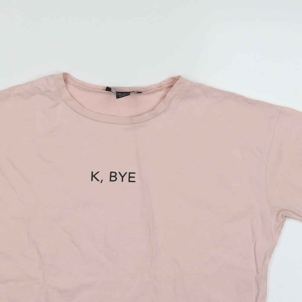 New Look Girls Pink   Basic T-Shirt Size 12-13 Years