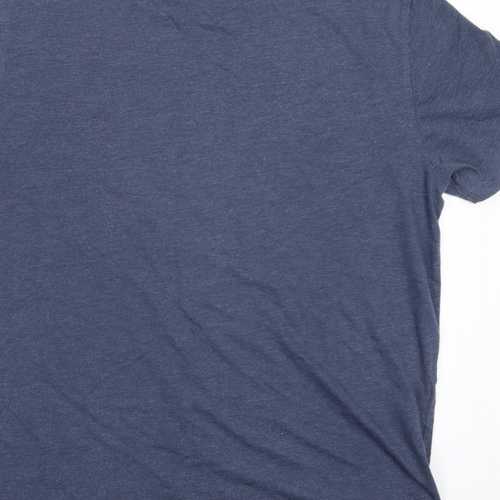 F&F Mens Blue    T-Shirt Size L  - Budweiser