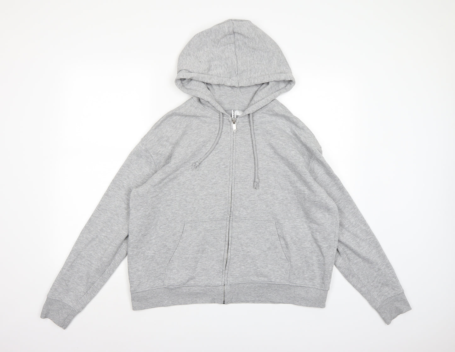 Divided by H&M Womens Grey  Jersey Full Zip Hoodie Size M