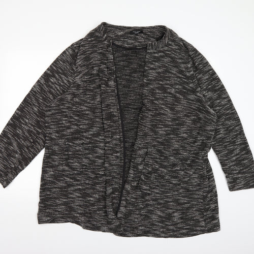 New Look Womens Grey  Knit Cardigan Jumper Size 26