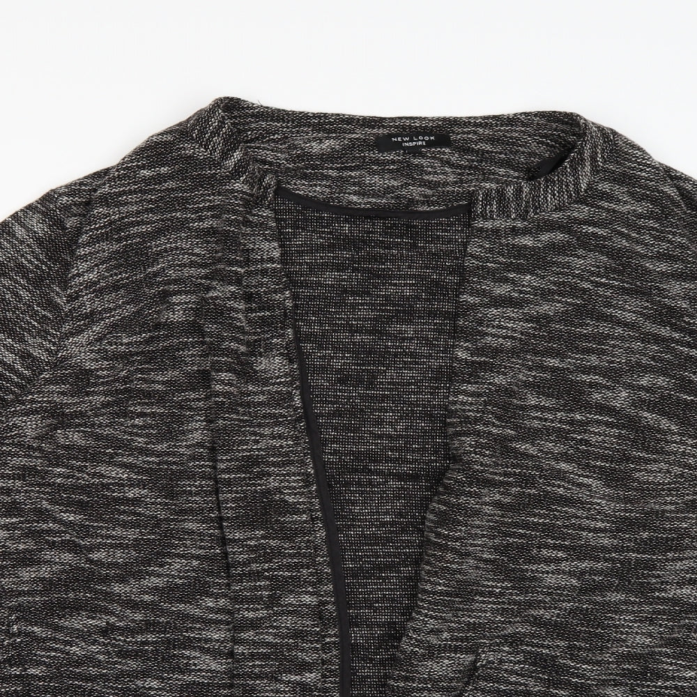 New Look Womens Grey  Knit Cardigan Jumper Size 26