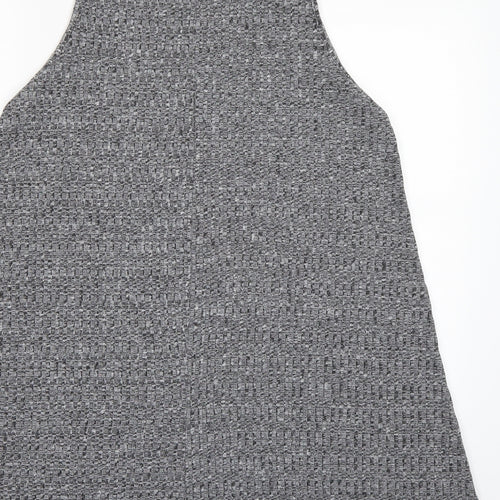 Boohoo Womens Grey  Knit Jumper Dress  Size 14