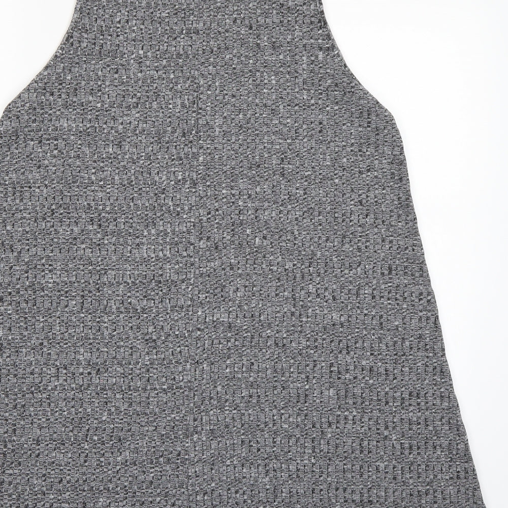 Boohoo Womens Grey  Knit Jumper Dress  Size 14