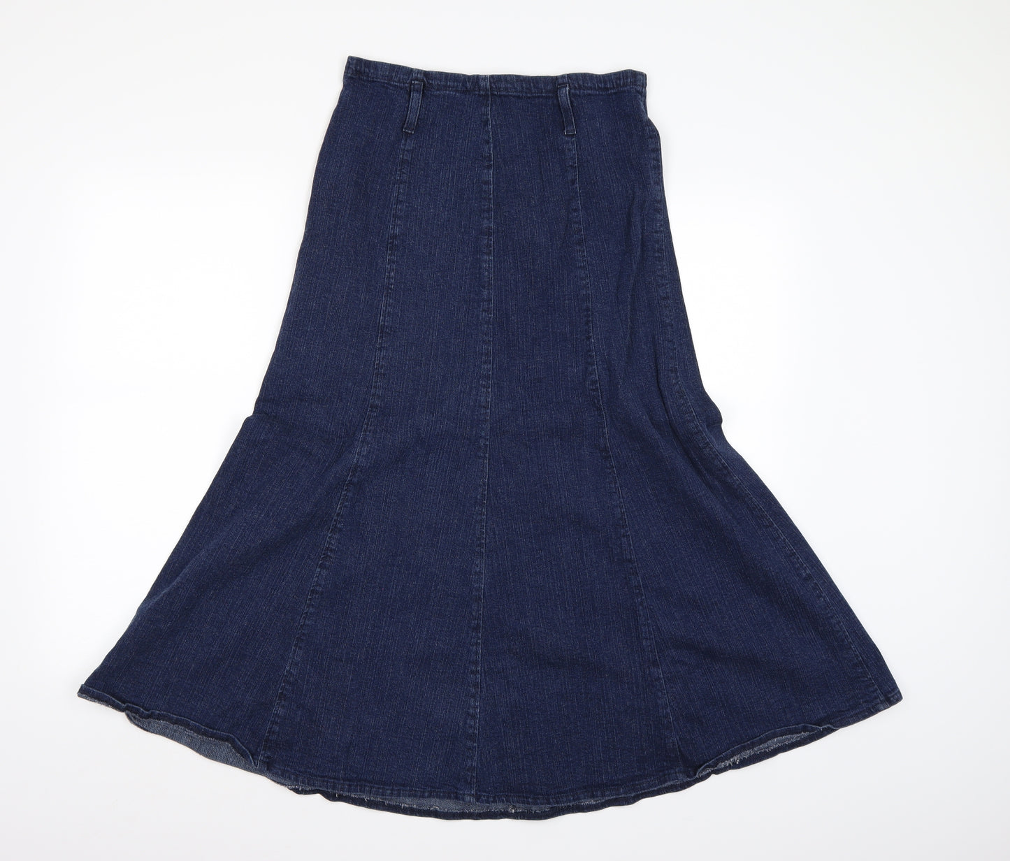 Per Una Womens Blue  Denim Swing Skirt Size 10