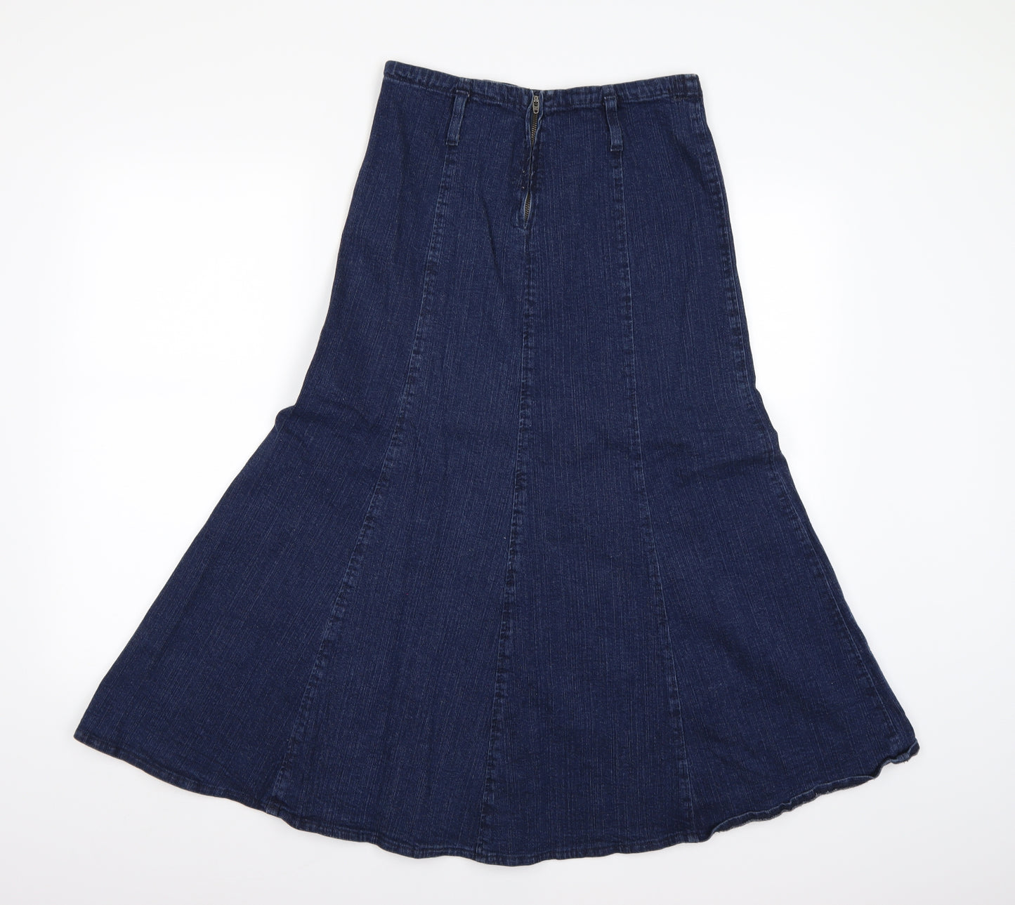 Per Una Womens Blue  Denim Swing Skirt Size 10