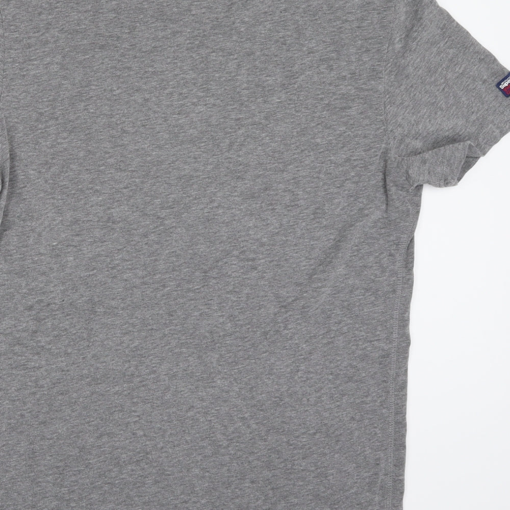 Superdry Mens Grey    T-Shirt Size M