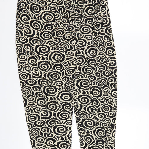 Preworn Womens Brown Geometric  Harem Trousers Size L L27 in
